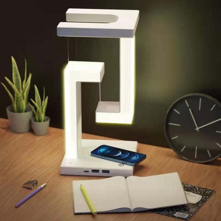 Tensegrity Smart LED Desk Lamp with Wireless Charge